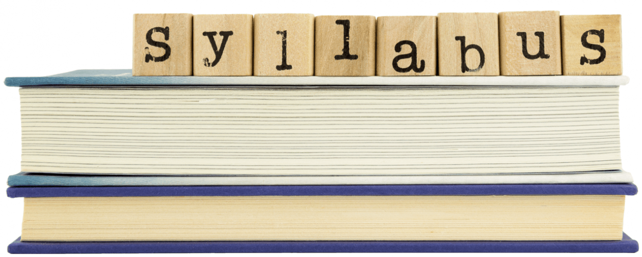 Shutterstock/vinnstock Syllabus and stack of books